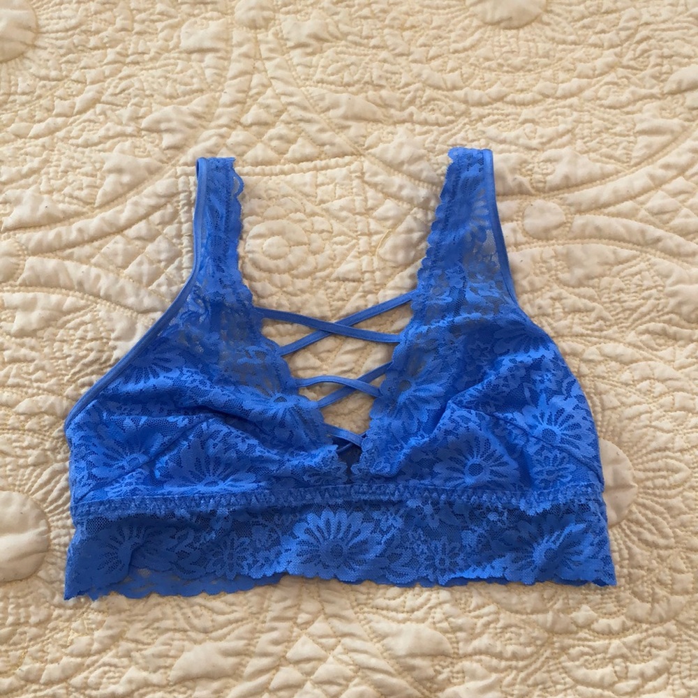 Pink - Blue bra